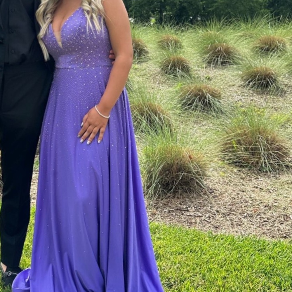 Elegant Purple Evening Gown